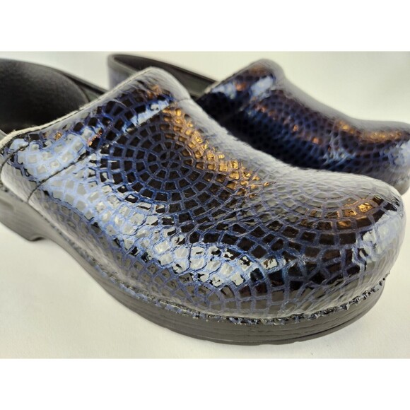 DANSKO Iridescent Blue Professional Clogs Shoes Slip Ons Medical Size 41 10.5 11 - Picture 2 of 12